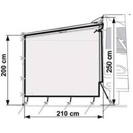 Fiamma Seitenmteil f�r Markise Caravanstore Side CS