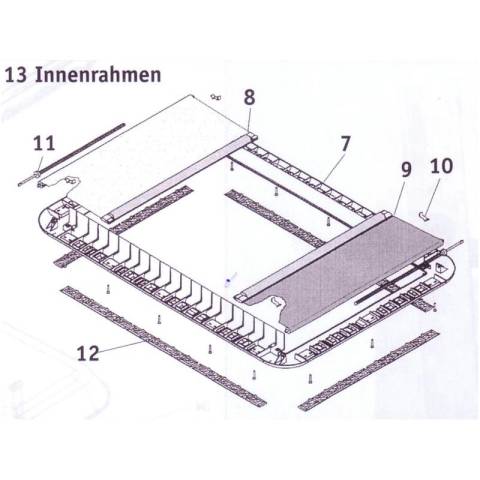 Seitz Heki 2 L�ftungsgitter (Satz = 10 St�ck), elfenbein
