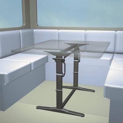 Hubtisch Traveline Twin, 530 mm lang, braun