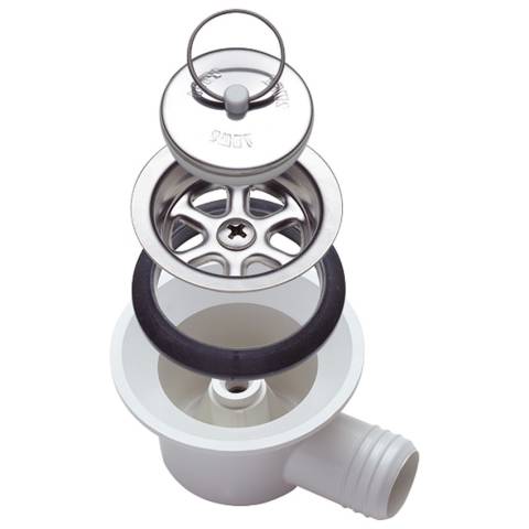 Ablaufgarnitur Gewinkelt, Ablauf � 20 mm