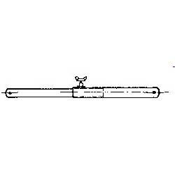Spann- und Firststab ohne Schellen 22 mm Stahl