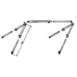 Alu Gest�nge f�r Markisen bis 200 cm Breite