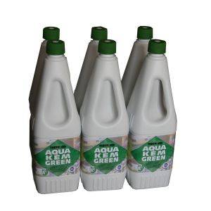 6 x Thetford AQUA KEM GREEN 1,5l Flasche