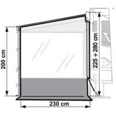 Fiamma Seitenteil SIDE PRO W F45