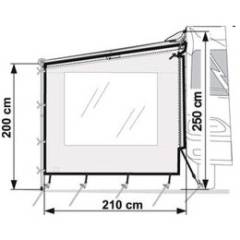 Fiamma Seitenmteil f�r Markise Caravanstore Side W CS