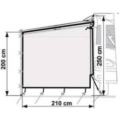 Fiamma Seitenmteil f�r Markise Caravanstore Side CS