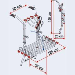 Fiamma Carry Bike Fahrradtr�ger f�r VW T5 f�r 4 R�der