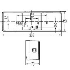 Hella Schlu�leuchte BBSK links