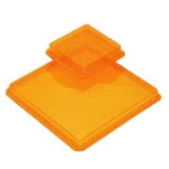 Dachhaube einfach 250 x 250 mm orange