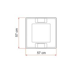 Fiamma Dachhaube 50x50 cm ivory crystall