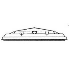 Ersatzhaube f�r HARTAL Dachhaube 480 x 480 wei�
