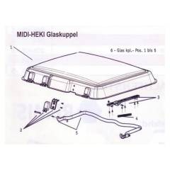 Seitz Midi-Heki Glaskuppel ohne Anbauteile