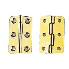 Notenpultscharniere, Messing poliert, 40 x 26 mm, 2er-Pack