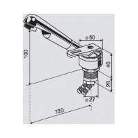 Reich Wasserhahn Keramik Mono chrom/schwarz
