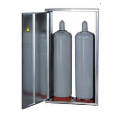Gas Flaschen Schrank f�r zwei 33 kg Flaschen