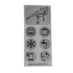 Aufklebersatz f�r Verteilerblock