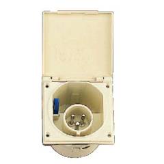 Caravan Einspeisungsstecker CEE creme