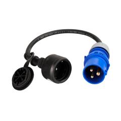 CEE Adapter Stecker <> Schuko Kupplung 0,5 m