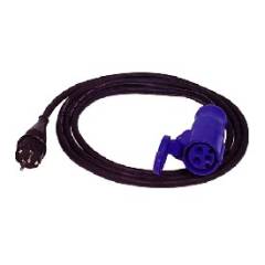 CEE Kupplung <> Schuko-Stecker - Adapterleitung - 3 m