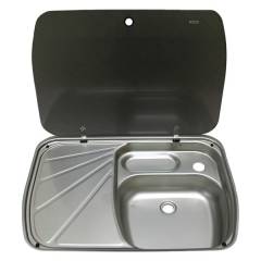 Dometic Sp�lbecken mit Abtropffl�che und Glasabdeckung