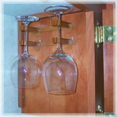 Mega Klipp Doppelhalter f�r 2 Rotweingl�ser
