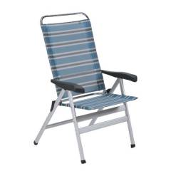 CRESPO Klappsessel Luxus XXL - blau-grau