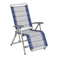 dukdalf LOUNGE CHAIR Relaxliege grau blau