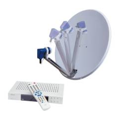 Sat Anlage mit klappbarem LNB-Arm und Digital Receiver