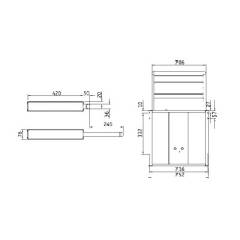 Omnistor Omnistep electric 12V Slide Out 700 Alu