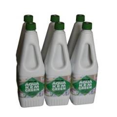 6 x Thetford AQUA KEM GREEN 1,5l Flasche