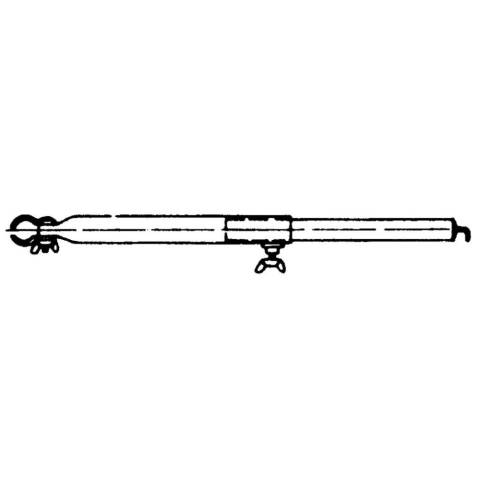 Dachhakenstange Stahl 22 mm - 120-205 cm