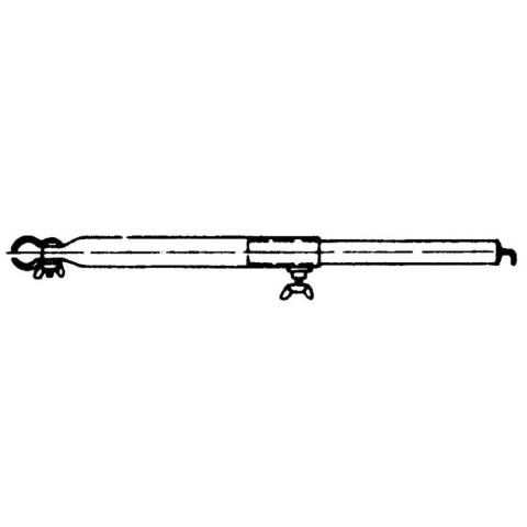 Dachhakenstange Stahl 32 mm - 185-260 cm