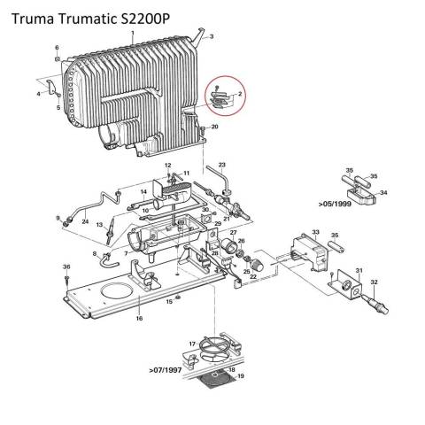 Truma Trumatic - Schauglas und Dichtung klein