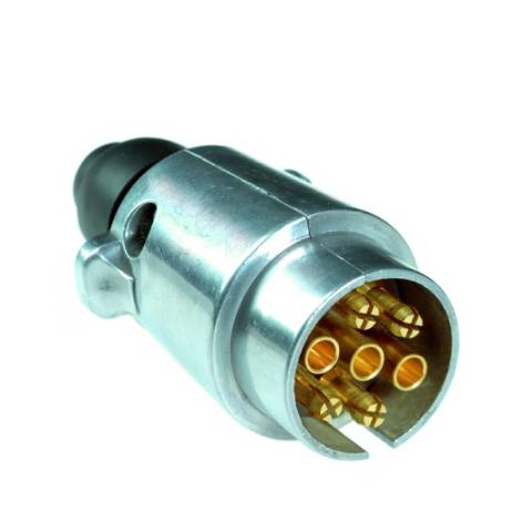 Stecker - 12V, 7-pol., ISO 1724, Metallgehuse