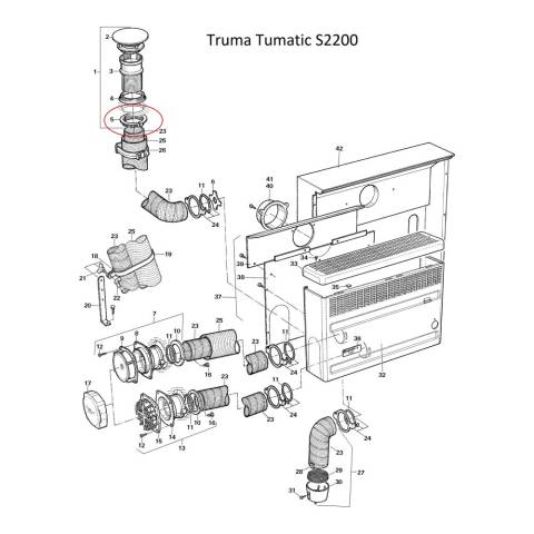 Truma Trumatic Schraubring zu Abgaskamin AK3