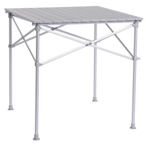 Campingtisch mit Alurollplatte Gr. 1 - silber