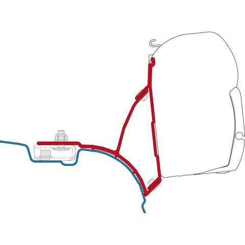 Fiamma Markisen - Adapter fr F45 - VW T6 und T6 Multivan