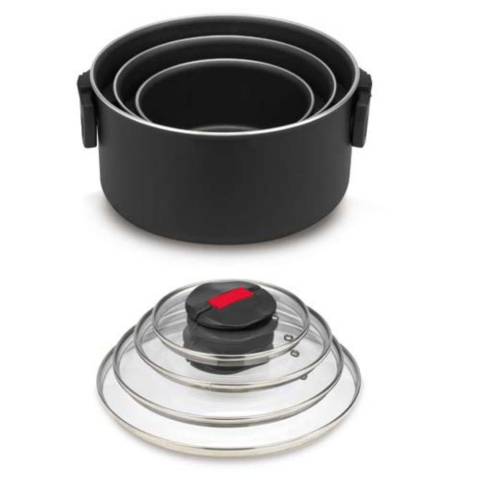 Ballarini Click & Cook Topf mit Glasdeckel - 16 cm 