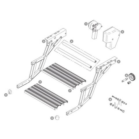 Trittbrett 440 Alu 12V - 2 Stck