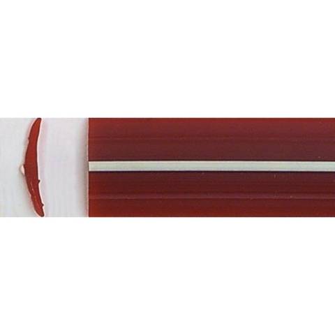 Leistenfller uni - 11.9 mm - rot-elfenbein Tabbert