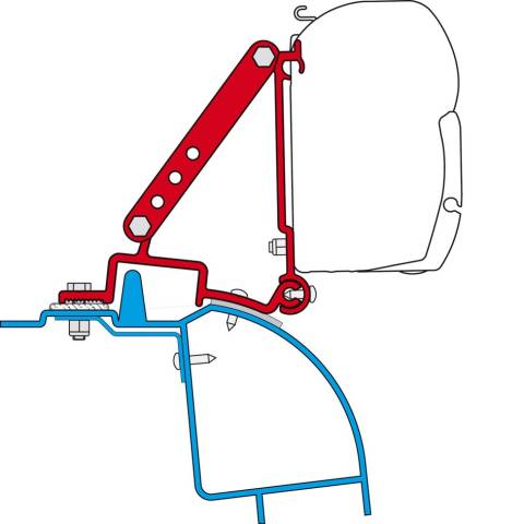 Fiamma Adapter fr Renault Master Opel Morano