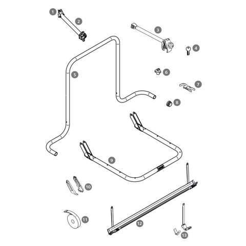 Satz Kappen fr U-Profil-Halterung