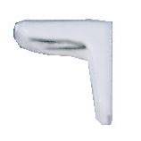 Möbeleckwinkel 25 x 25 x 15 mm, 4er-Pack, weiß