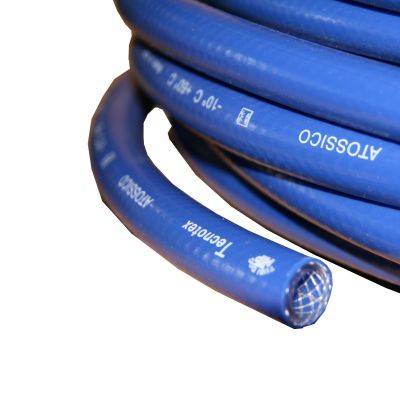 PVC Heiwasserschlauch 10 x 3 mm druckfest blau