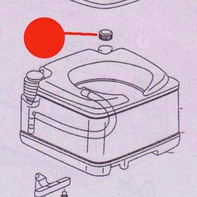 Thetford Porta Potti 465 - Schraubkappe granit