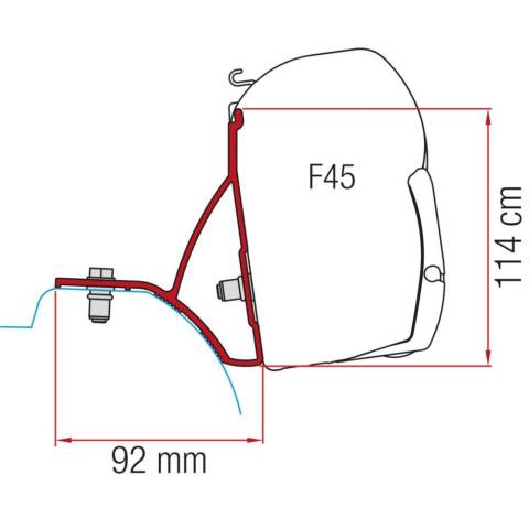 Fiamma Markisen - Adapter Kit Renault Trafic ab 2015