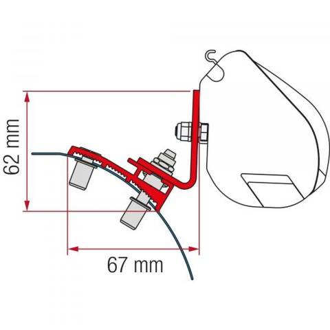 Fiamma Adapter Kit F35 Pro fr PSA