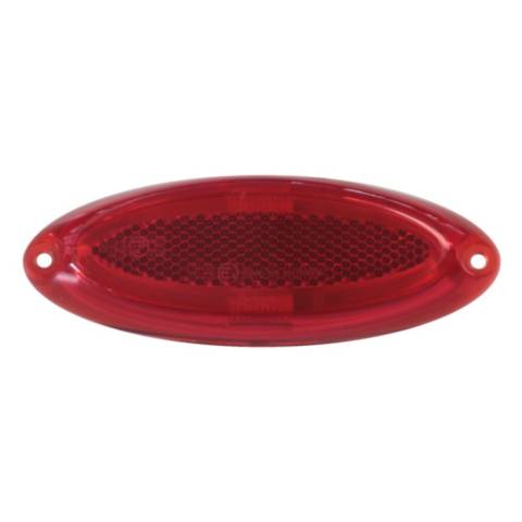 LED Markierungsleuchte oval - rot
