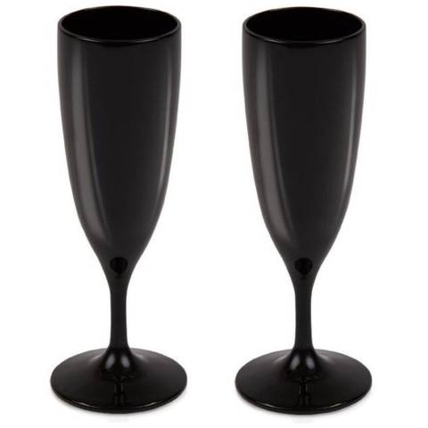 Camp4 Champagnerglas 2er-Set - schwarz