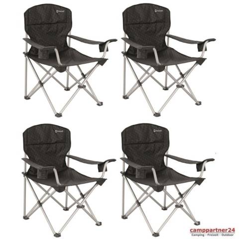 Outwell Catamarca Arm Chair XL Faltstuhl - 4er Spar-Set - schwarz